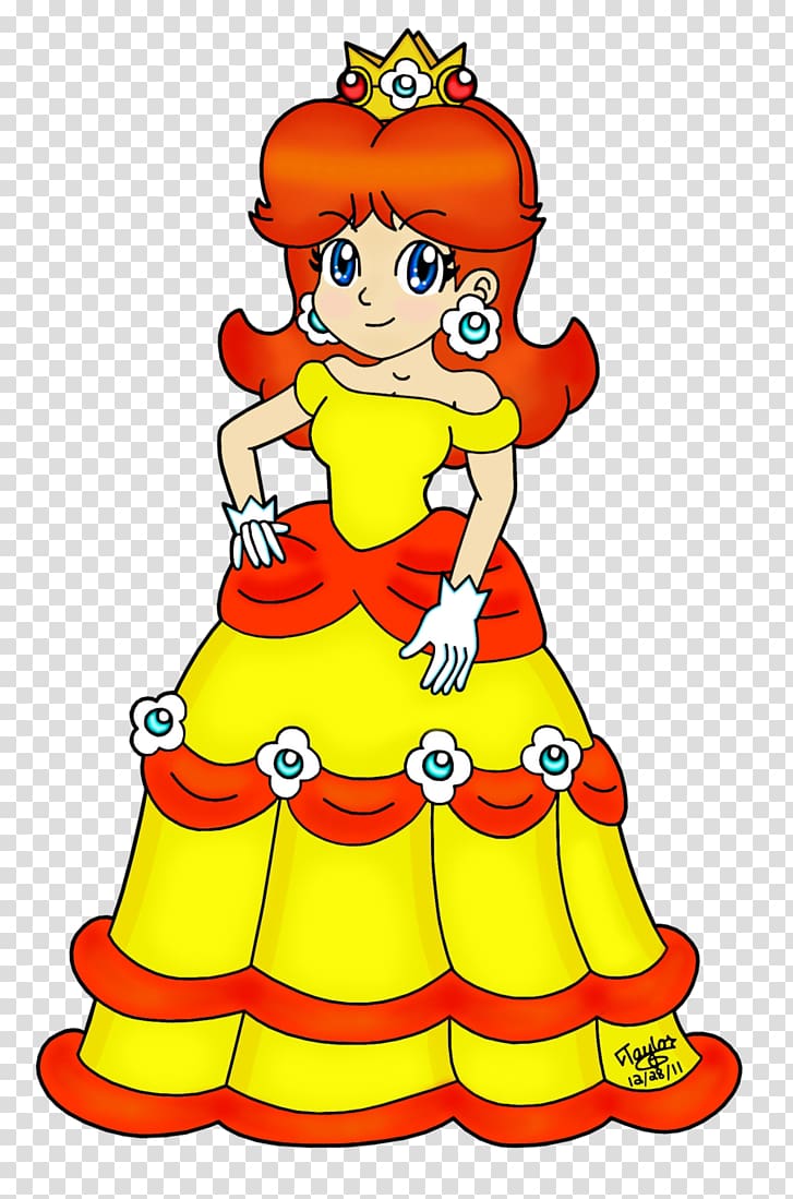 Princess Peach Princess Daisy Mario Luigi Toad, fancy dress transparent background PNG clipart