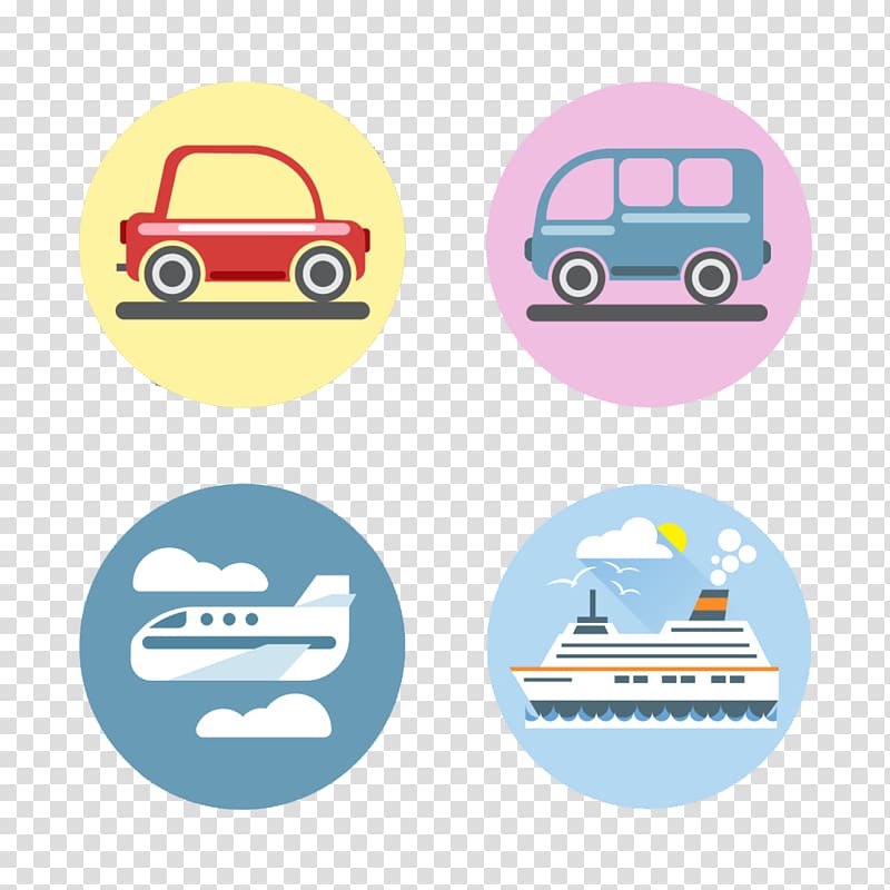 Icon, Cartoon travel tools material transparent background PNG clipart