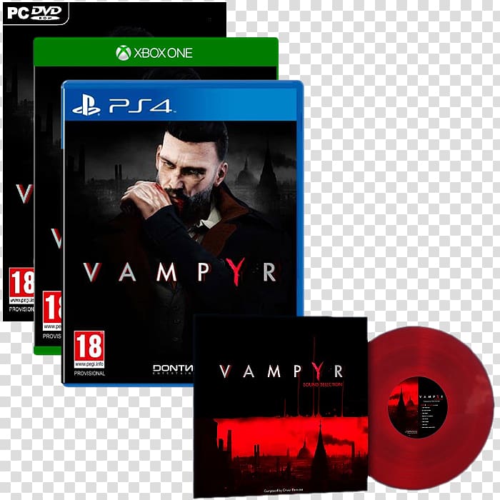 Vampyr Detroit: Become Human Focus Home Interactive PlayStation 4 Video game, vampyr transparent background PNG clipart