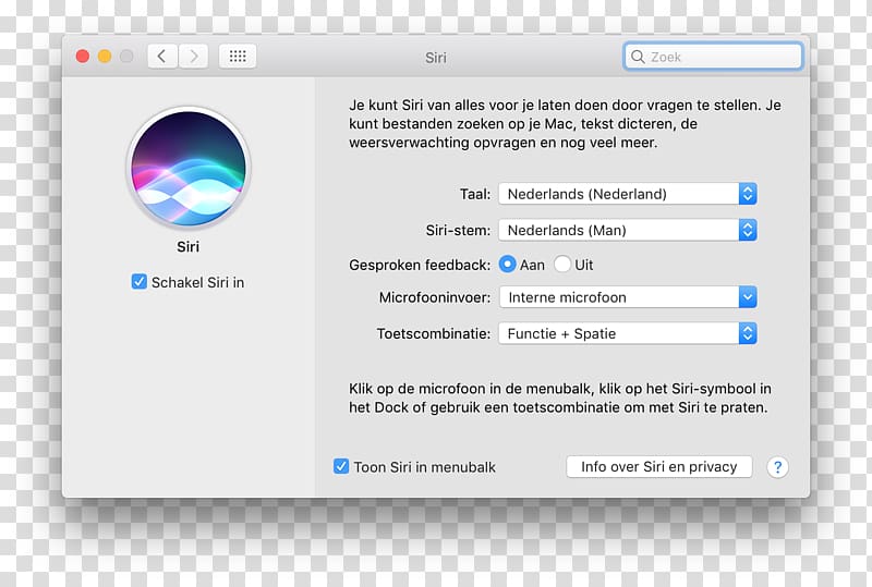 macOS Sierra Apple Siri, Om transparent background PNG clipart