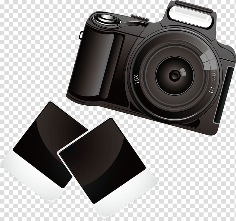 Digital SLR Camera, Camera element transparent background PNG clipart