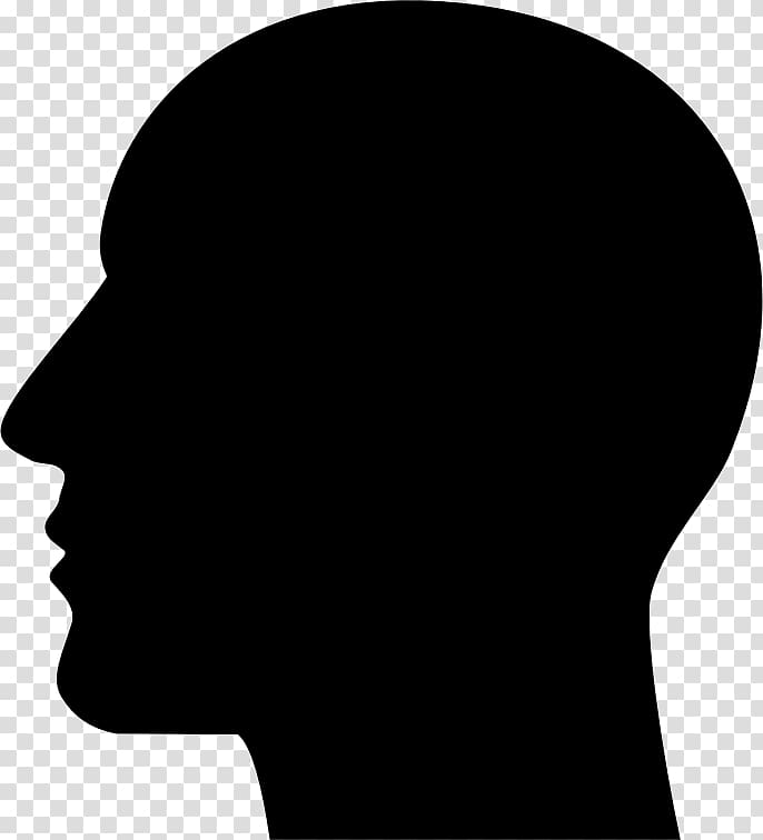 Silhouette Human head , head transparent background PNG clipart