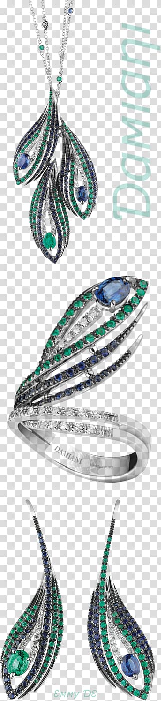 Jewellery Ring Damiani Emerald Brilliant, peacock bling heels transparent background PNG clipart