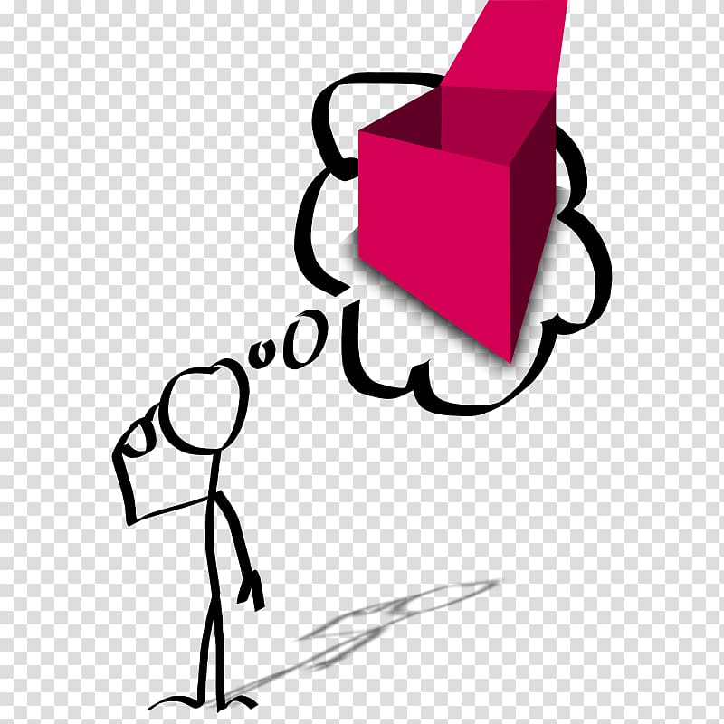 Thought Stick figure Person , Of People Thinking transparent background PNG clipart