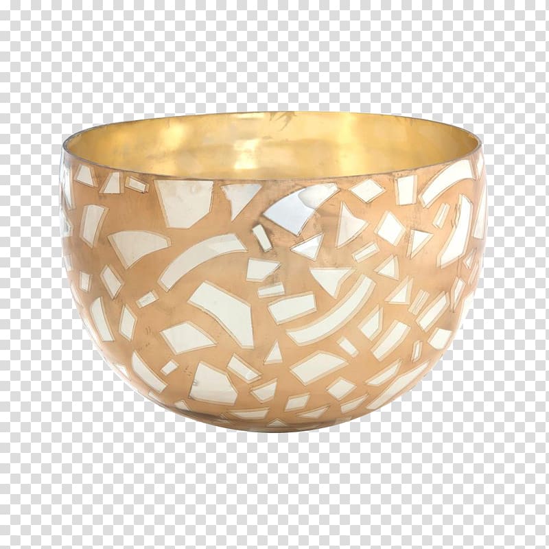 Bangle Bowl Silver Gold Glass, Gold Bowl transparent background PNG clipart
