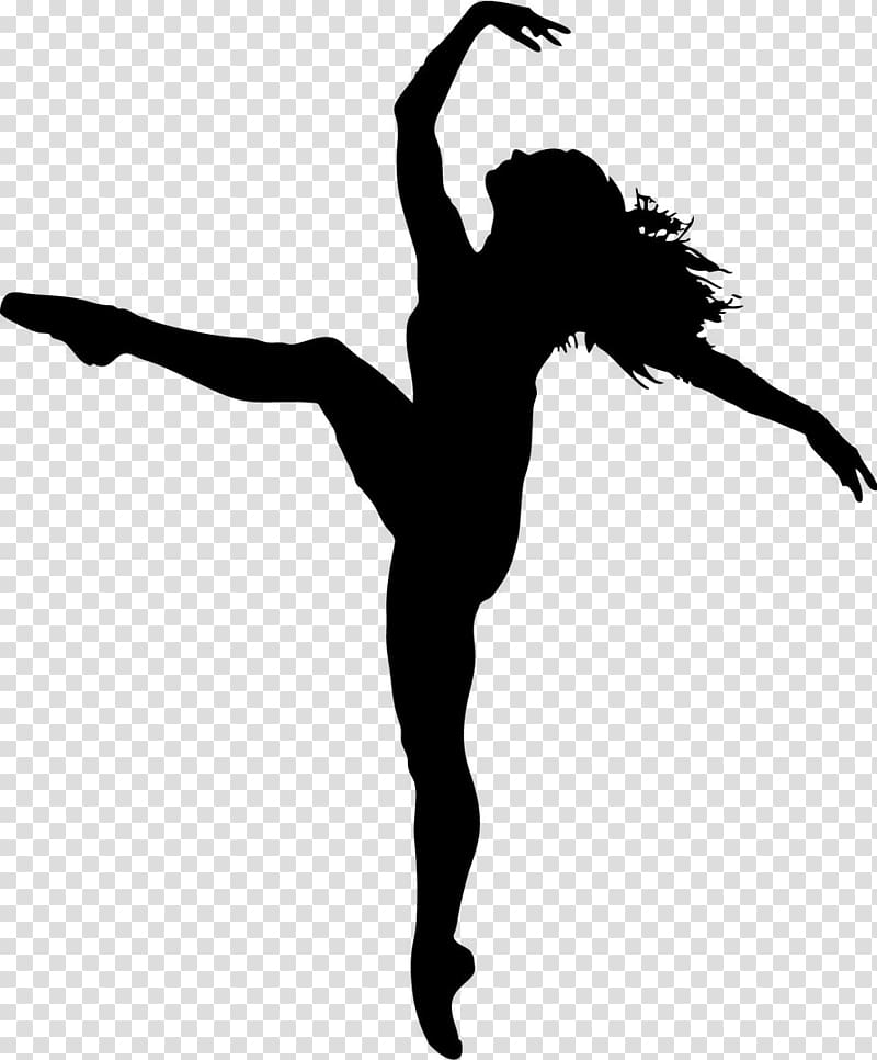 dance silhouette clipart black and white