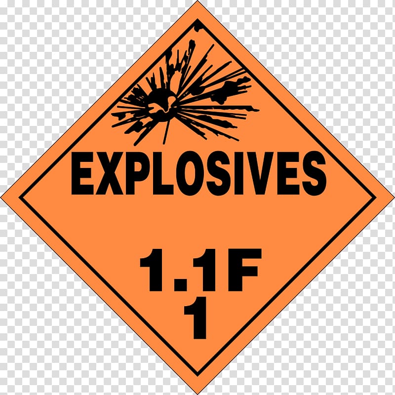 Explosive material Placard Dangerous goods Explosion Title 49 of the Code of Federal Regulations, Hazmat transparent background PNG clipart