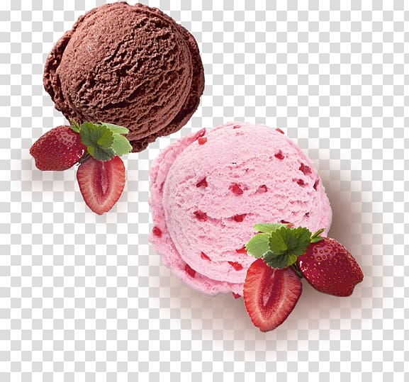 Chocolate ice cream Gelato Strawberry Sorbet, Pink Fresh Ice Cream Decorative Patterns transparent background PNG clipart