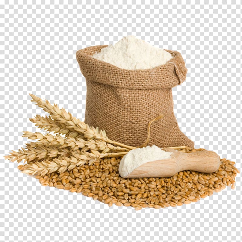 sack of wheat flour, Atta flour Dal Wheat flour Roti, Flour and wheat transparent background PNG clipart