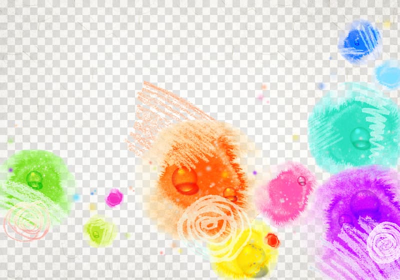 Abstraction Ink Watercolor painting, Color ink abstract flowers background transparent background PNG clipart