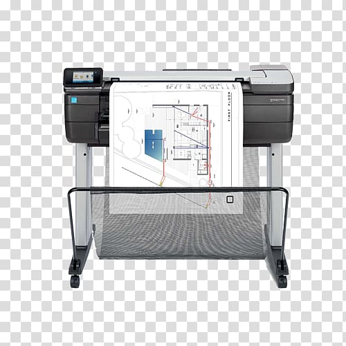 Hewlett-Packard Multi-function printer Wide-format printer HP DesignJet T830, hewlett-packard transparent background PNG clipart