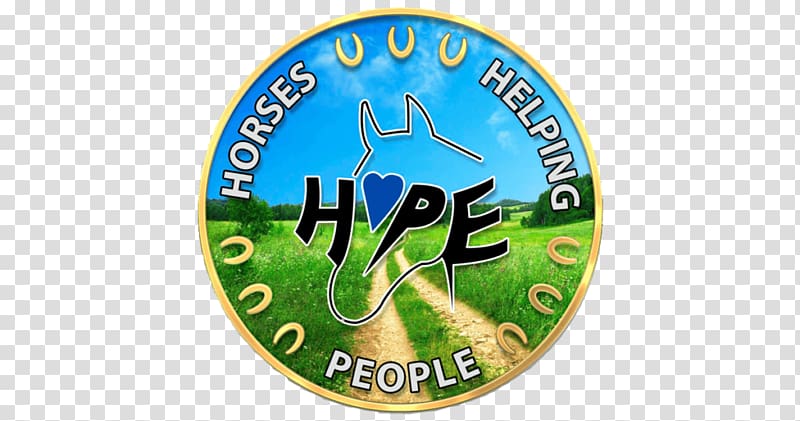 HOPE, Horses Helping People Equine-assisted therapy Logo Stable, horse transparent background PNG clipart