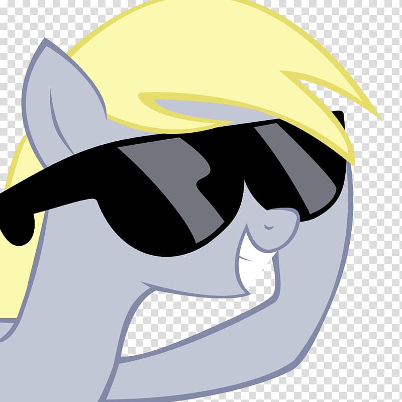 Derpy Hooves Character , shades transparent background PNG clipart