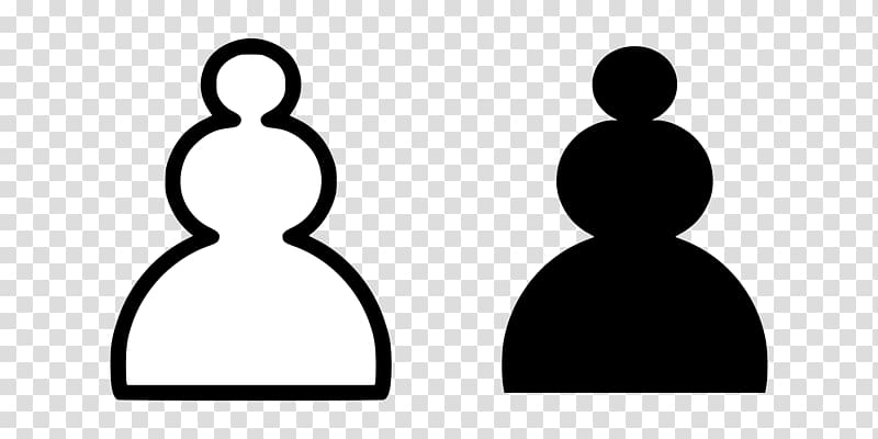 Chess piece Pawn White and Black in chess , chess transparent background PNG clipart