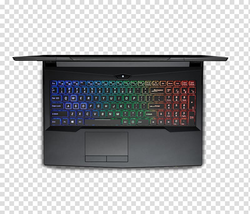 Laptop Computer keyboard Clevo NVIDIA GeForce GTX 1070 Barebone Computers, Laptop transparent background PNG clipart