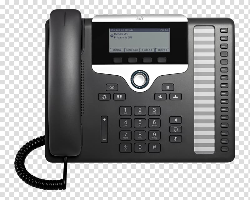 VoIP phone Voice over IP 3pcc Telephone Cisco Systems, others transparent background PNG clipart