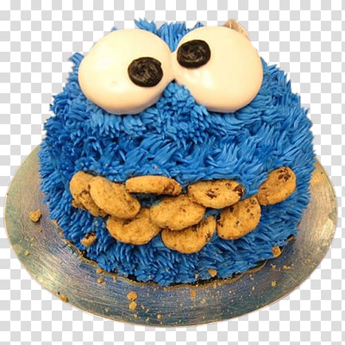 Birthday cake Buttercream Cookie cake Cookie Monster Cake decorating, cake and cookies transparent background PNG clipart