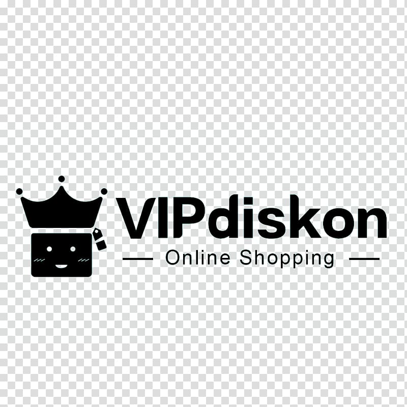 black vip online shopping logo transparent background PNG clipart