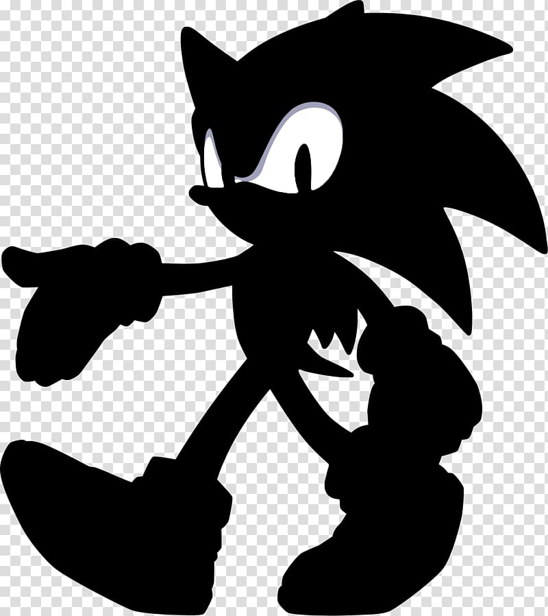 Sonic the Hedgehog Shadow the Hedgehog Sonic Adventure Rouge the Bat Art, silhoutte transparent background PNG clipart