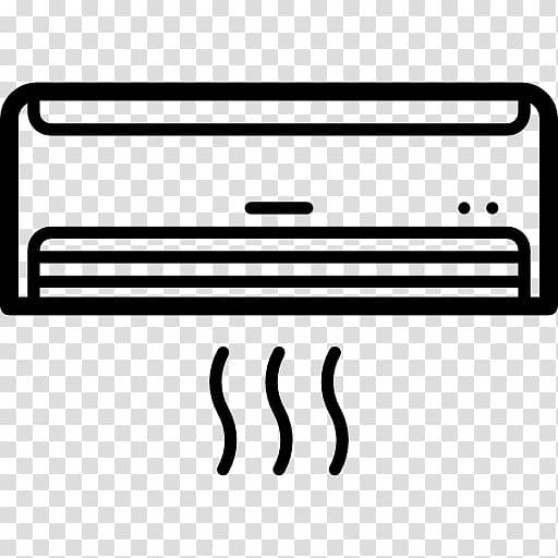 air conditioner clipart black and white