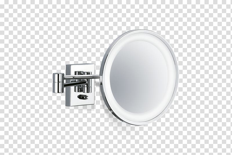 Mirror Bathroom Silver Magnifying glass Decor Walther, BS 40 PL/V Wandkosmetikspiegel beleuchtet, cosmetics decorative material transparent background PNG clipart