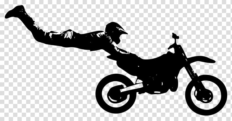 Motorcycle stunt riding Bicycle Enduro motorcycle, cartoon painted helmet to get drawings mo transparent background PNG clipart