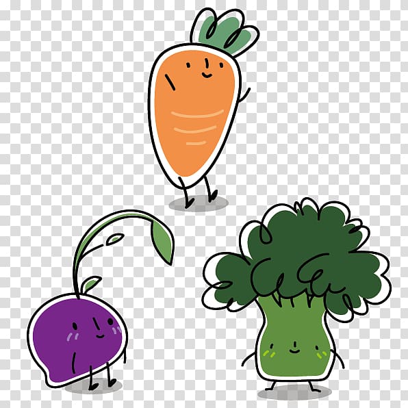 Vegetable Cartoon Illustration, Cartoon vegetables transparent background PNG clipart