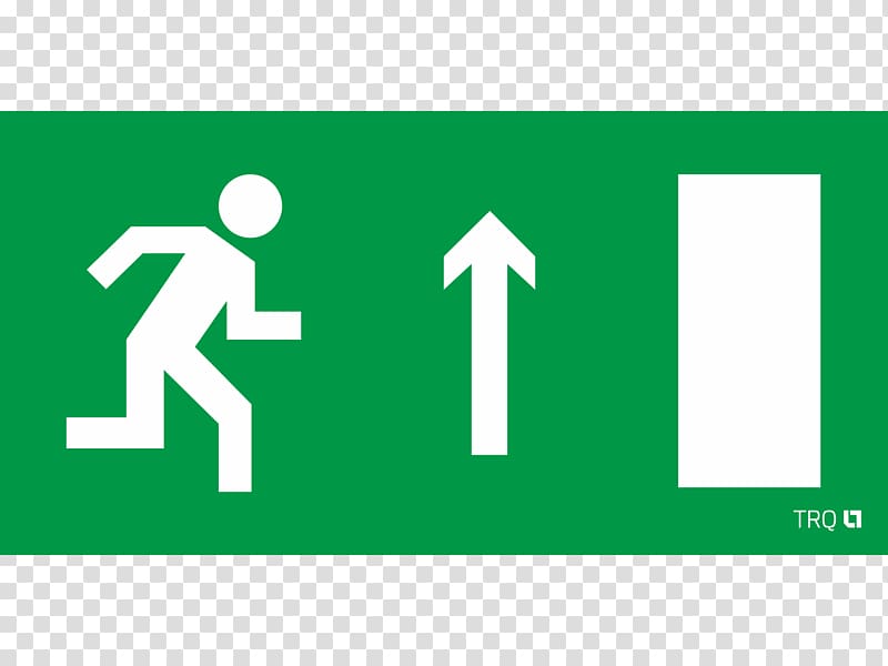 Exit sign Emergency exit Symbol Fire safety, symbol transparent background PNG clipart