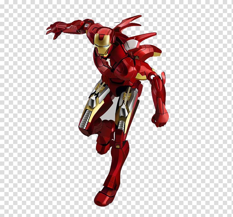 Iron Man Captain America Figma Action figure Cartoon, Battle iron man transparent background PNG clipart