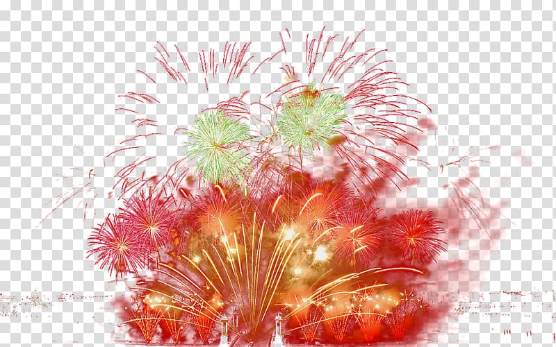 Fireworks Festival , Festive fireworks element groups transparent background PNG clipart