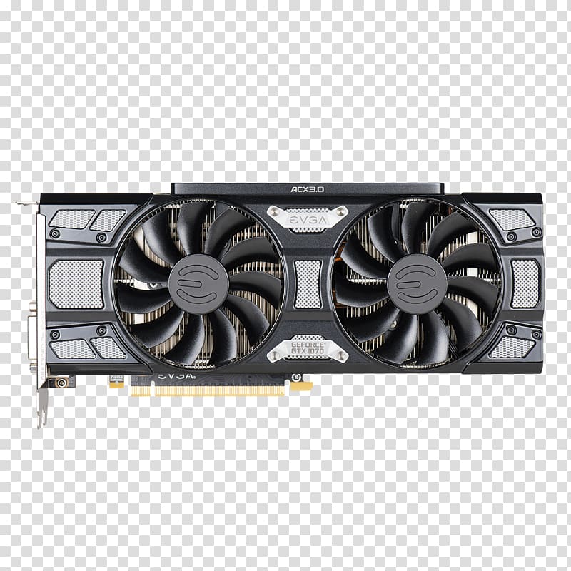 Graphics Cards & Video Adapters EVGA Corporation NVIDIA GeForce GTX 1070 Ti GDDR5 SDRAM, others transparent background PNG clipart