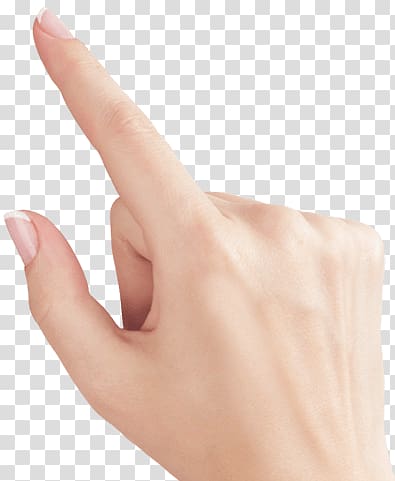 right human hand, Finger Up transparent background PNG clipart