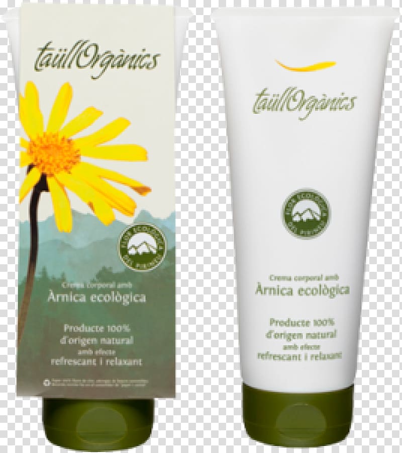 Cream Mountain arnica TaüllOrgànics, S.L. Lotion Anti-inflammatory, arnica transparent background PNG clipart