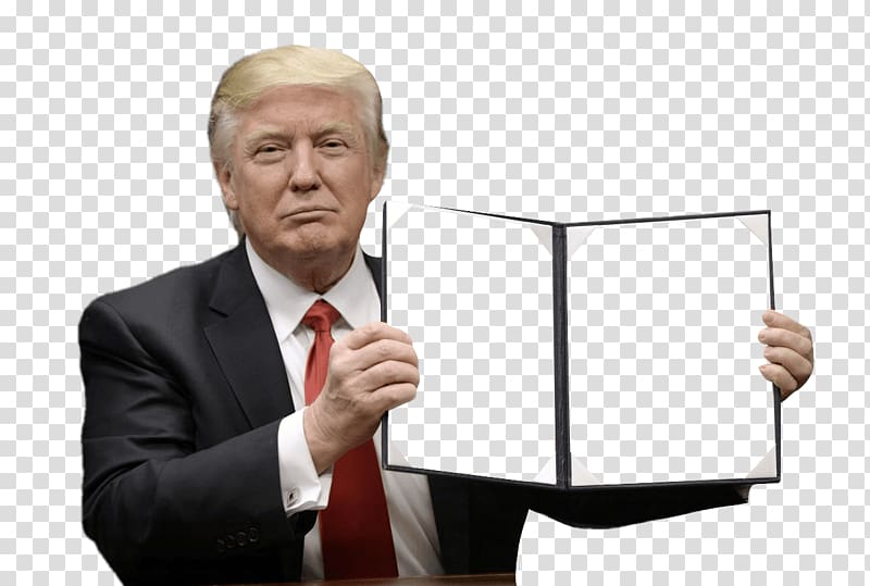 Donald Trump, Trump Executive Order transparent background PNG clipart