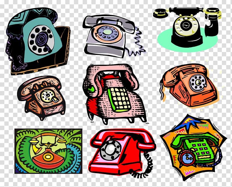 Telephone Portable Network Graphics Mobile Phones Computer Icons, old phones transparent background PNG clipart