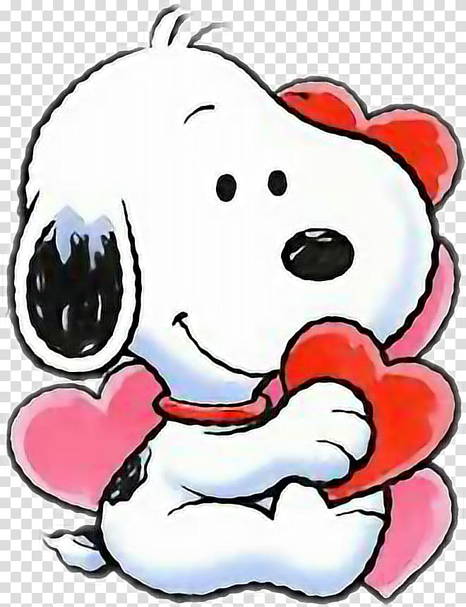 Snoopy Charlie Brown Peanuts Cartoon, Valentines Day transparent background PNG clipart