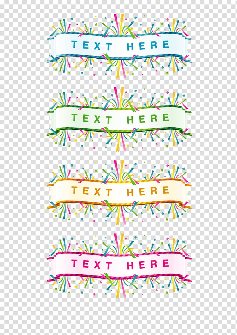 Color ribbons transparent background PNG clipart