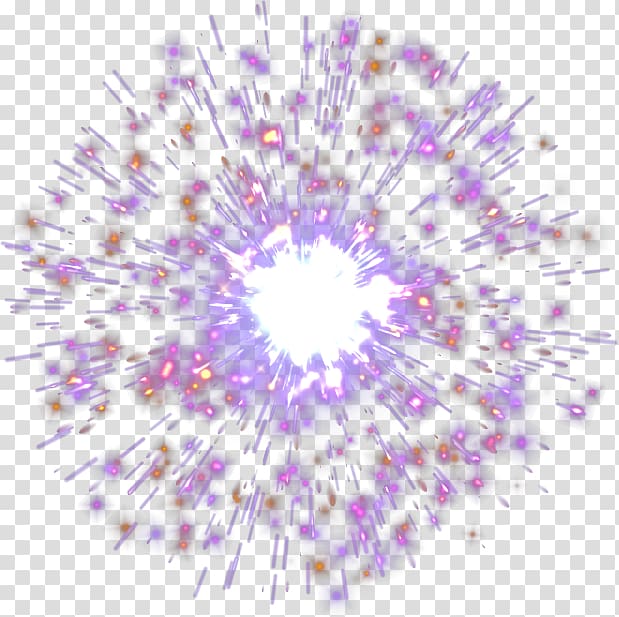 purple spark illustration, Light Fireworks , Explosions transparent background PNG clipart