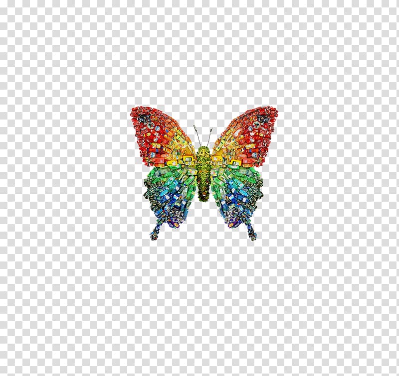 Artist Recycling The arts , Goods butterfly buckle-free material transparent background PNG clipart