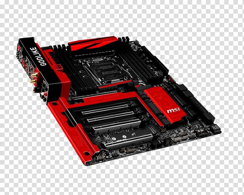 Motherboard LGA 2011 Gaming computer Intel X99 ATX, motherboard transparent background PNG clipart