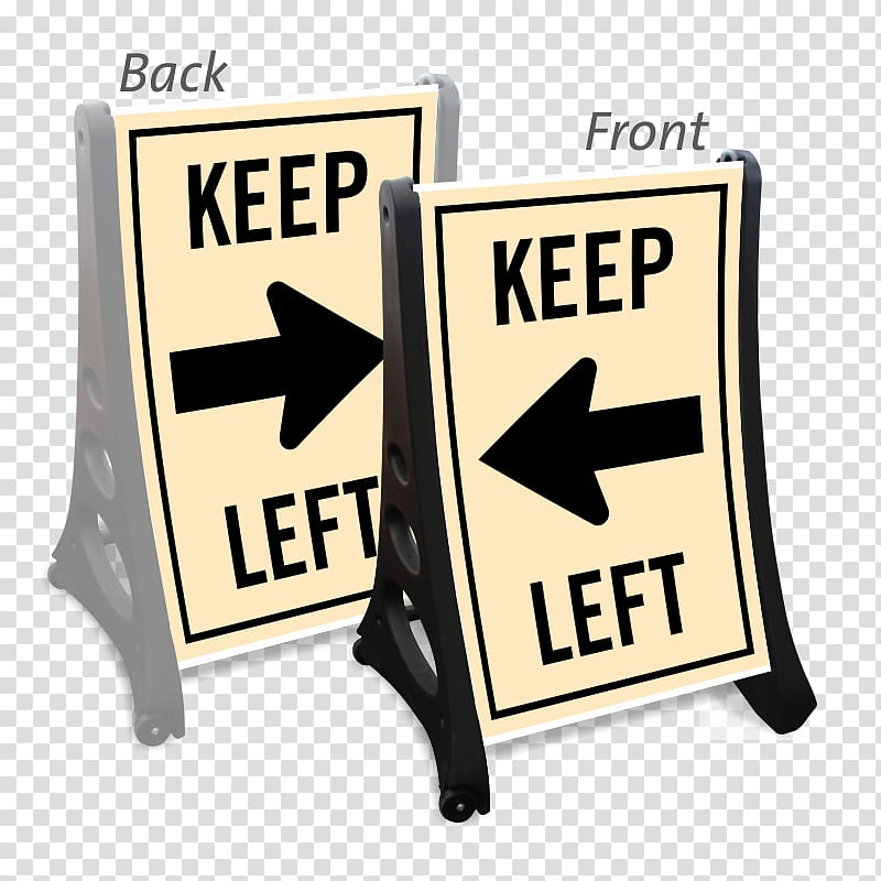 Traffic sign Information, Keep Right transparent background PNG clipart
