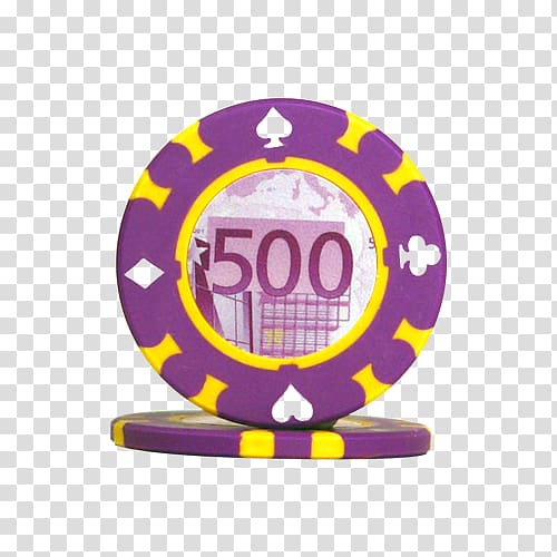 Texas hold 'em Casino token Poker 500 euro note, 500 euro transparent background PNG clipart