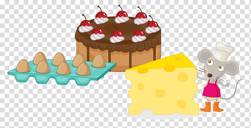 Cheesecake Cream Bxe1nh, The mouse beside the cake transparent background PNG clipart
