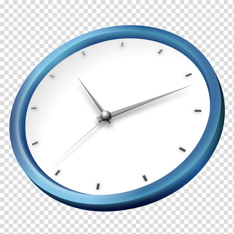 Jiangxi Information Standardized test Clock, Blue clock pattern transparent background PNG clipart