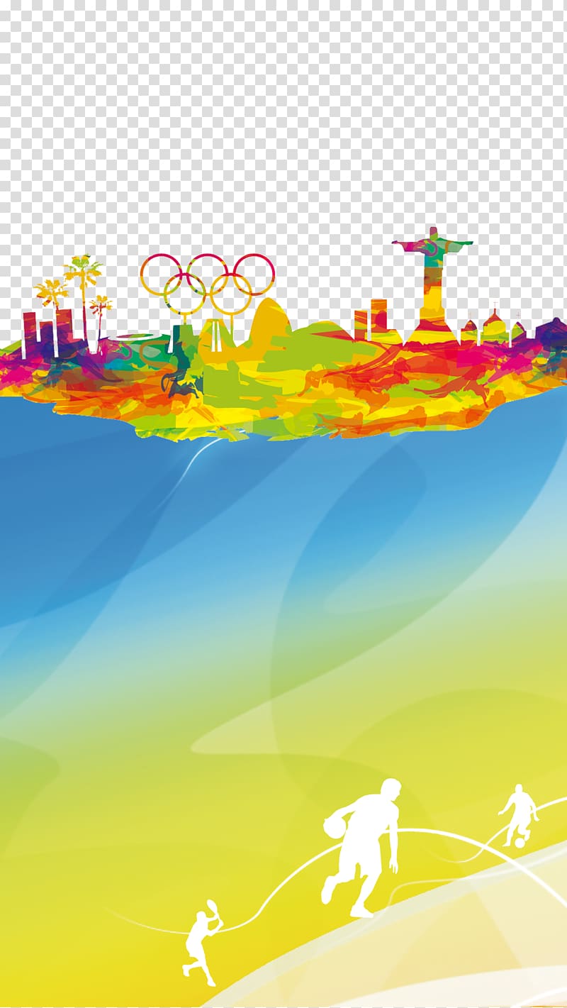 2016 Summer Olympics Rio de Janeiro Sport, Rio Olympics decoration transparent background PNG clipart