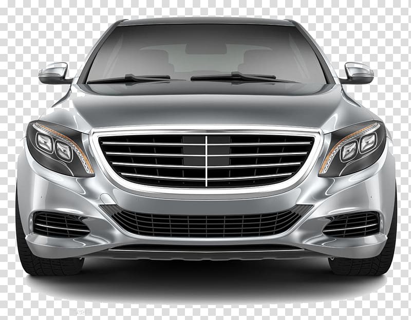 silver car front transparent background PNG clipart