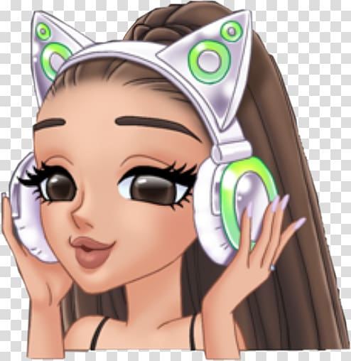 Ariana Grande Emoji Sticker Moonlight, Ariana grande emoji transparent background PNG clipart