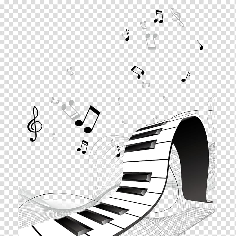 piano notes art, Piano Musical instrument Flute Keyboard, Piano and notes transparent background PNG clipart