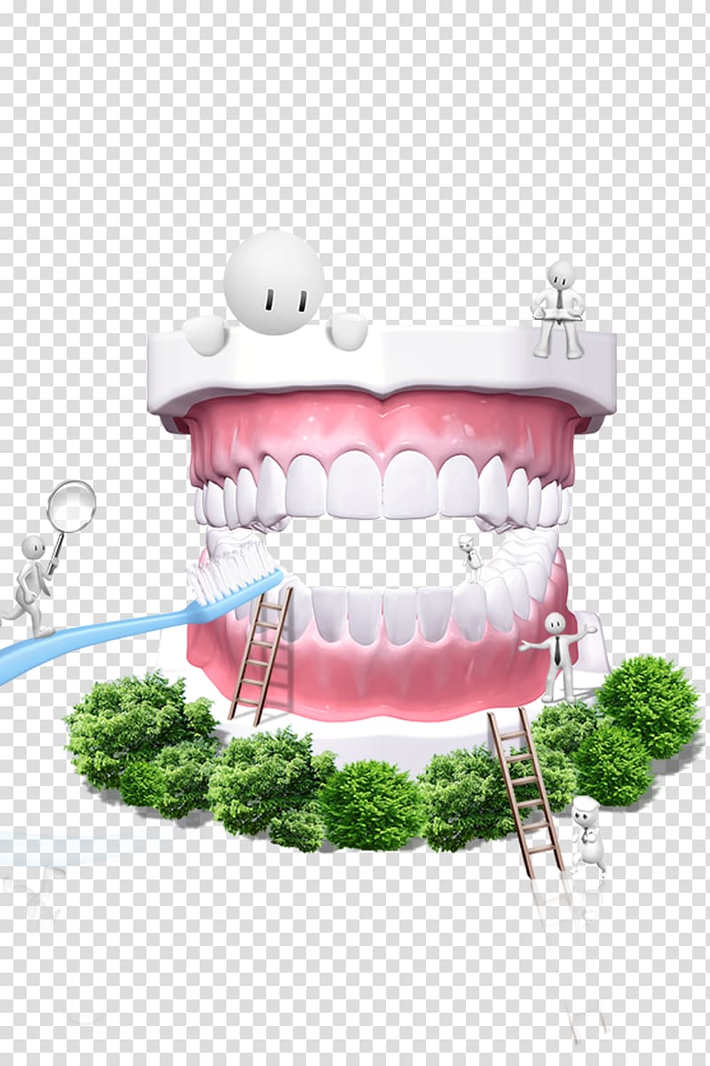 denture illustration, Dentistry Tooth Gums Dental public health Icon, Love teeth posters psd layered material transparent background PNG clipart