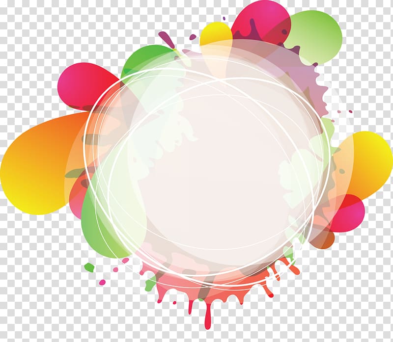 round splattered color illustration, Circle , Fashion colorful background and circle transparent background PNG clipart